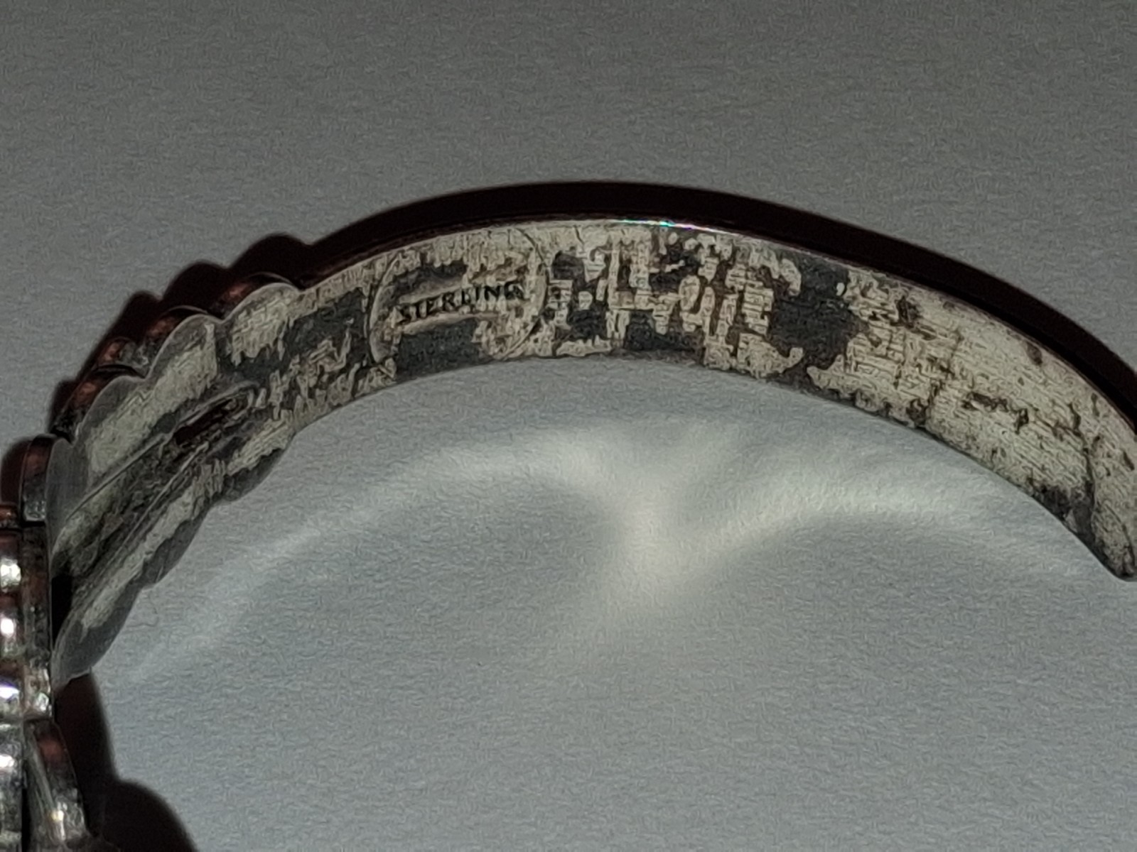 Vintage Sterling Turquoise Thunderbird Cuff Fred Harvey