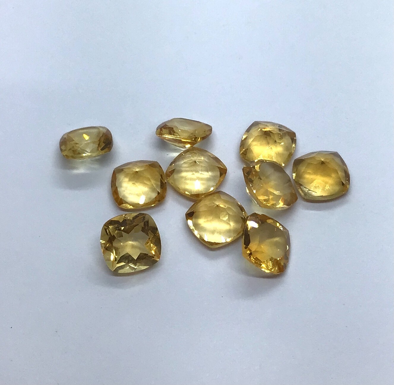 Natural Citrine Cushion Cut Faceted Loose Gemstone For Making All Type Jewelry