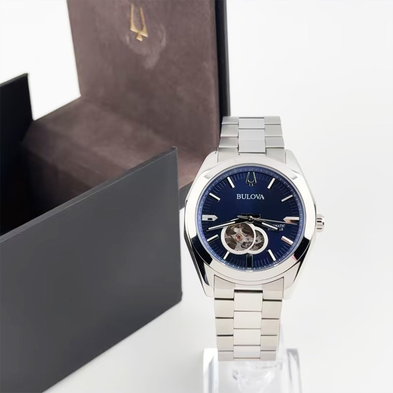 Bulova Surveyor 96A275 Automatic Men’s watch Blue Dial Stainless Steel 42mm