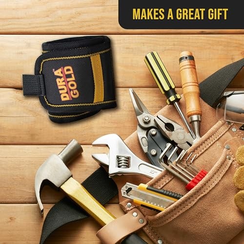 Dura-Gold Magnetic Wristband Tool Belt – Holds Fasteners