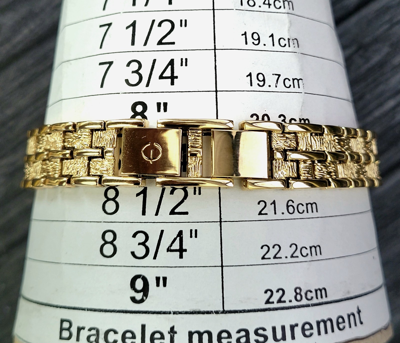 Rare Elgin Gold Nugget Men’s Fashion Bracelet With All Links