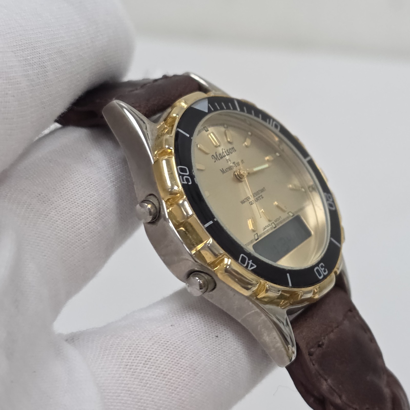 RARE MADISON MATHEY TISSOT MULTI FUNCTION ANALOG & DIGITAL CHRONOGRAPH, ALARM