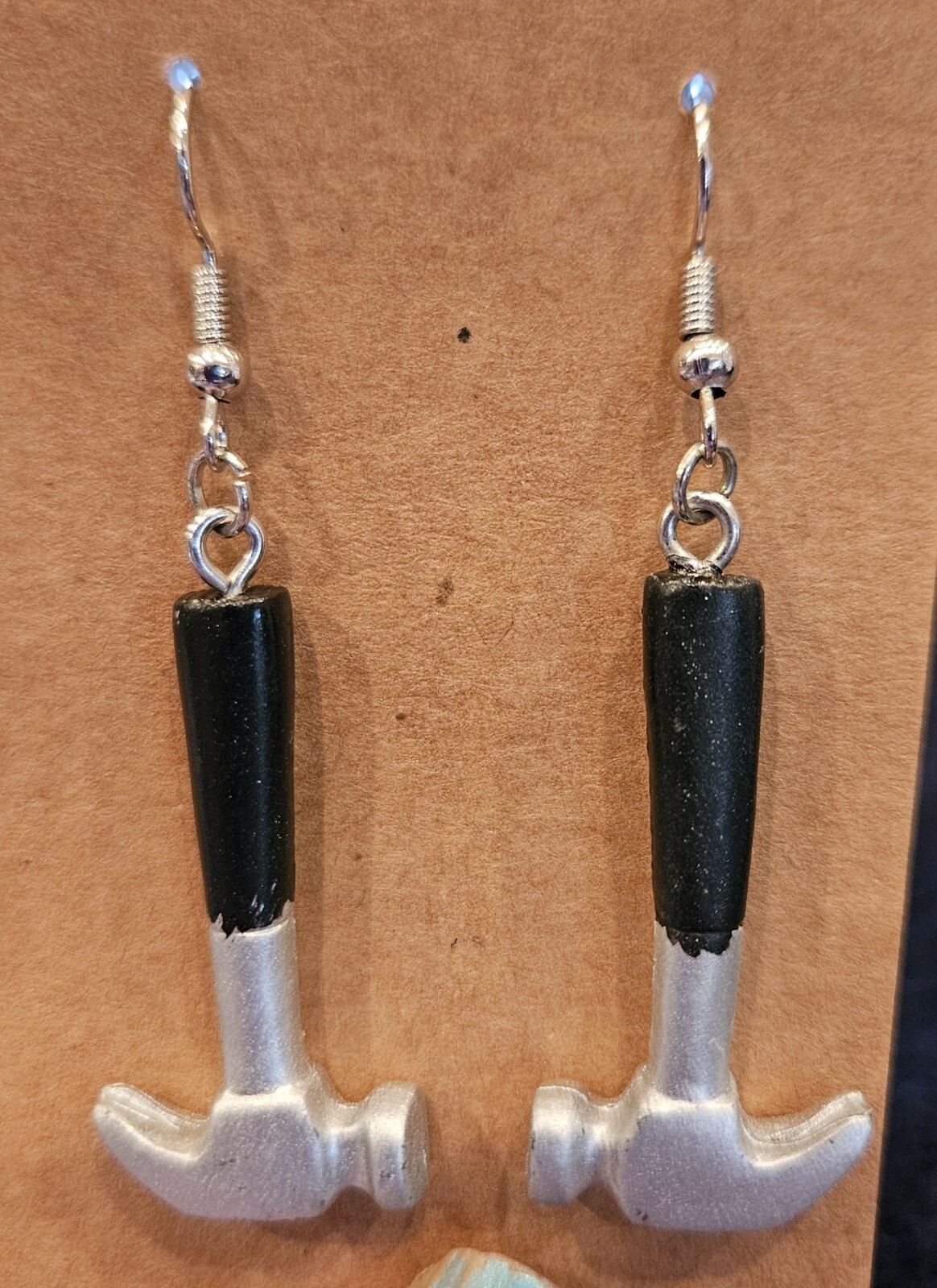 HAND TOOL EARRINGS Colorful, dangle hook, 12 diff. to choose from. ONE OF A KIND