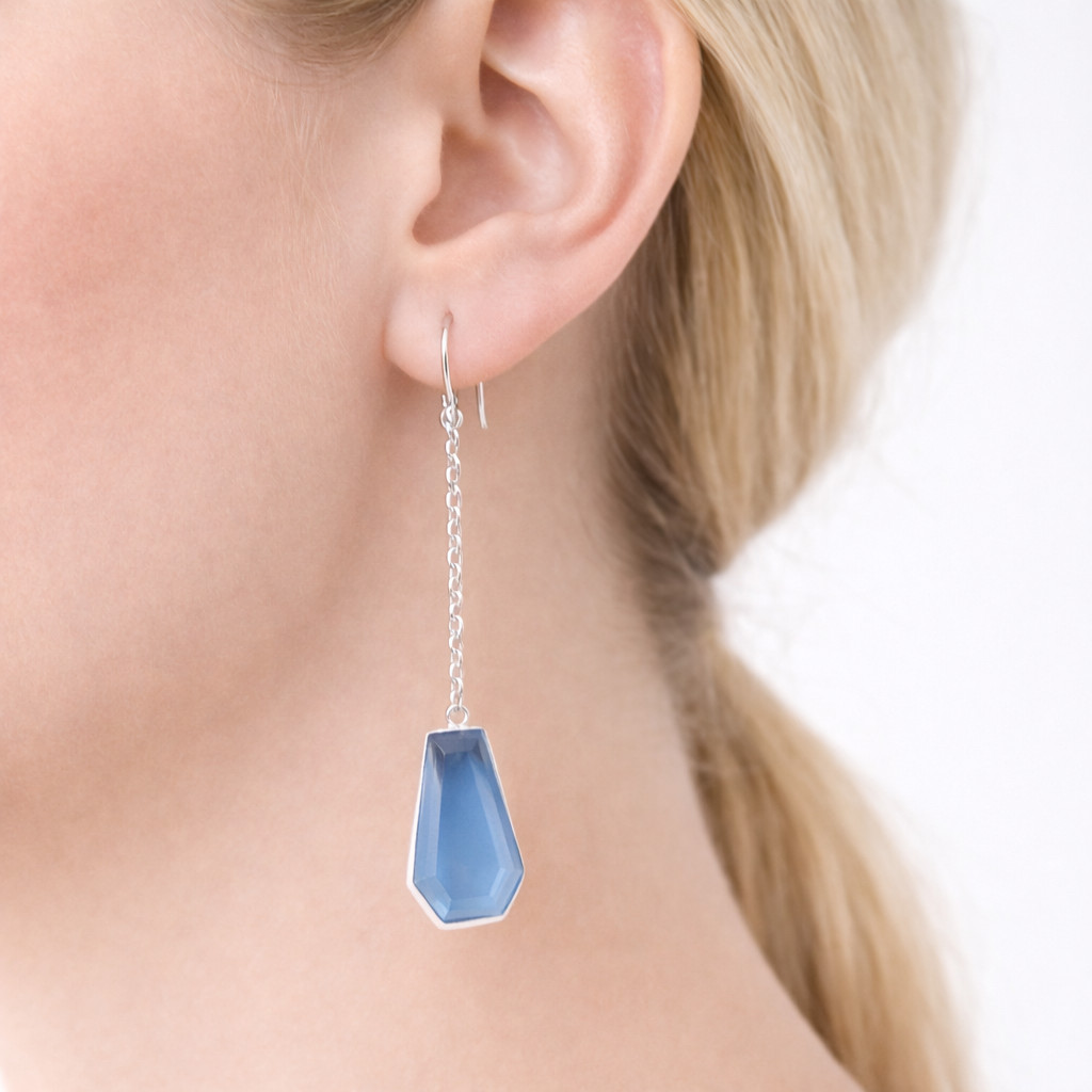 925 Sterling Silver Tanzanite Gemstone Earrings Handmade Boho Chic Jewelry Gifts