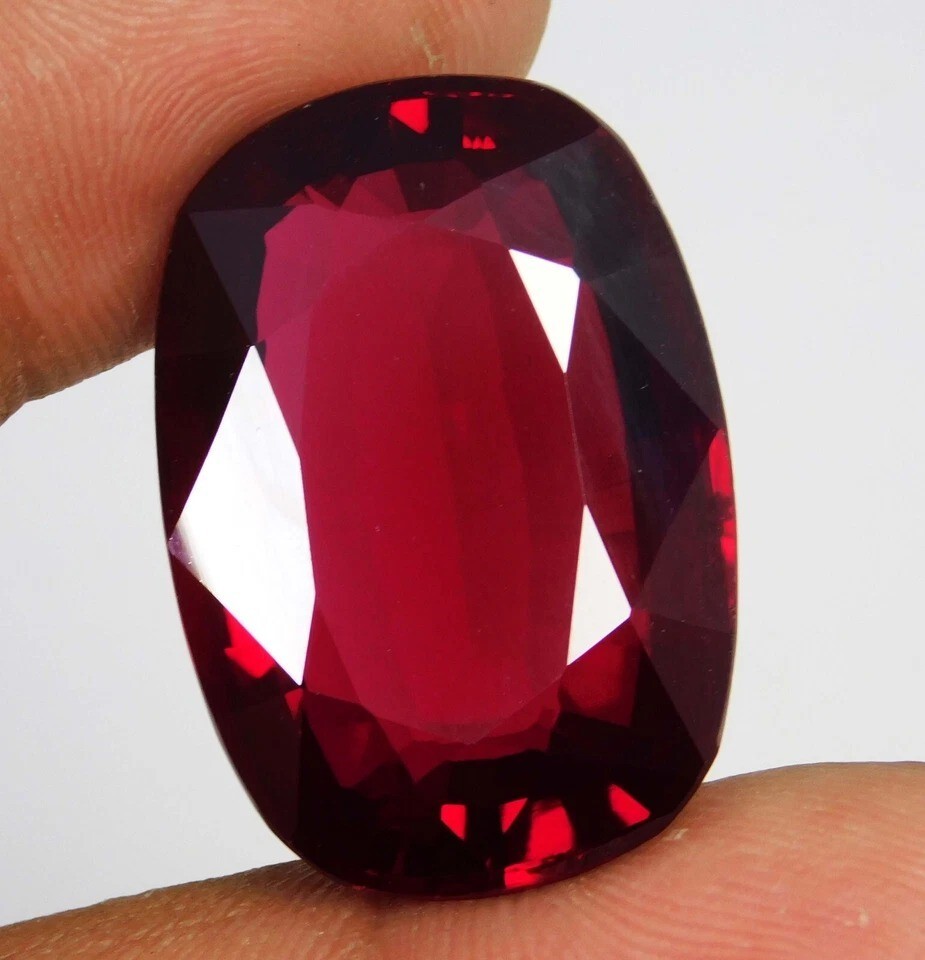 Certified 100 Ct Natural BURMA Pigeon Blood Red Ruby Loose Gemstone