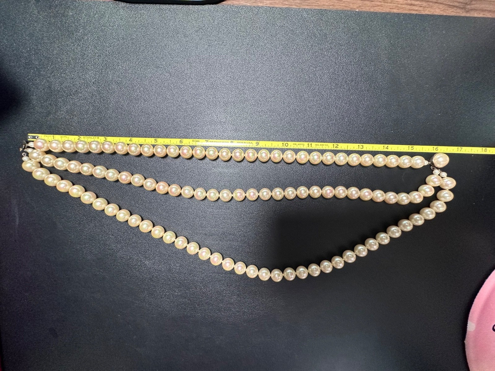 Vintage Majorica Simulated Pearl Necklace w/Box