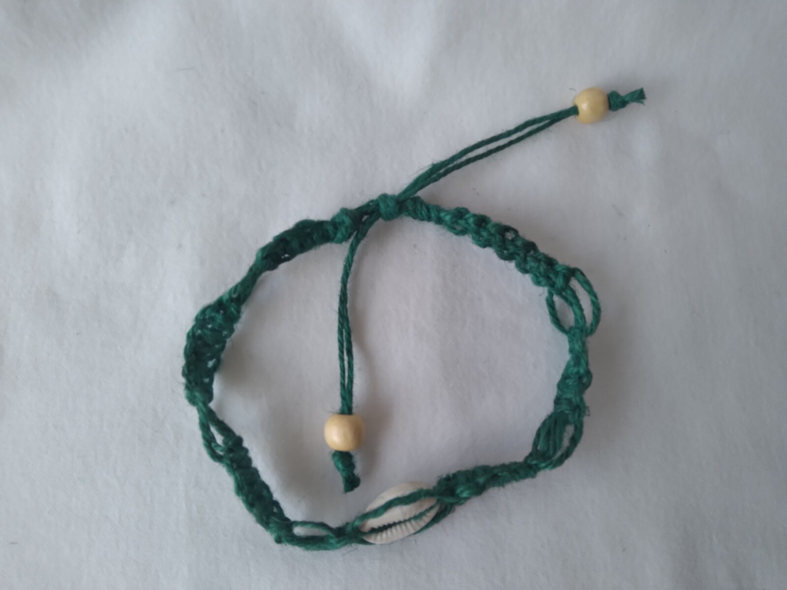 Anklet Natural Macrame braided Hemp Adjustable Unisex 10-14″ Boho USASeller New