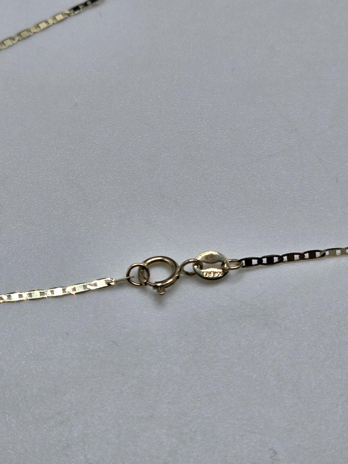 10k Yellow Gold 16″ Anker/ Mariner Link Necklace 1.2MM