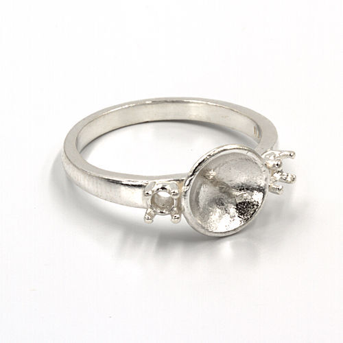 Large Pearl Side Accent Ring Mounting