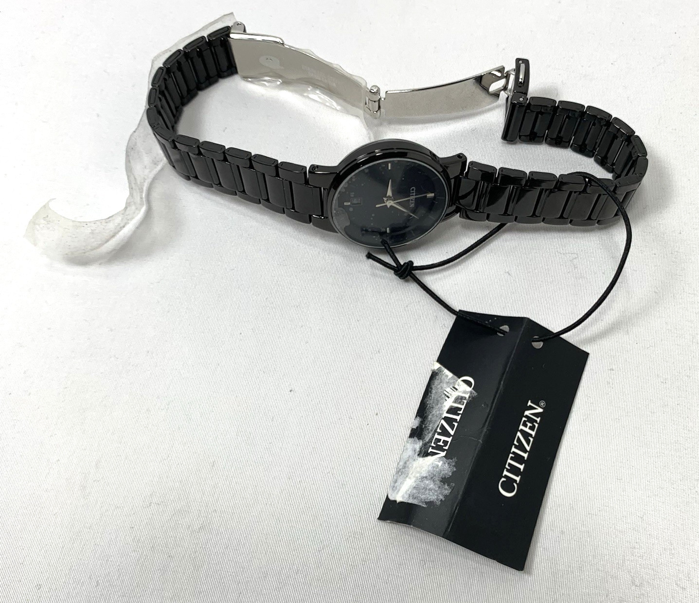 Citizen Quartz Watch Womens G011-S106877 Black Metal Bracelet Japan NEW BATTERY