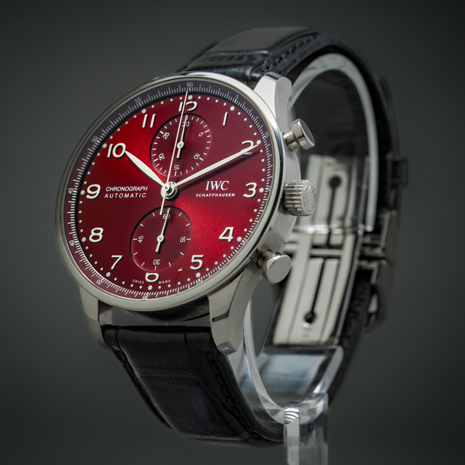 IWC Portugieser Burgundy Men’s Watch – IW371616 Complete Set Warranty until 2029