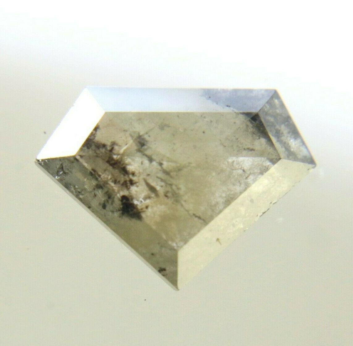 2.14 cts Gray Salt n Peppe Diamond Shape Rose Cut Diamond 7.90×10.95×3.25 MM