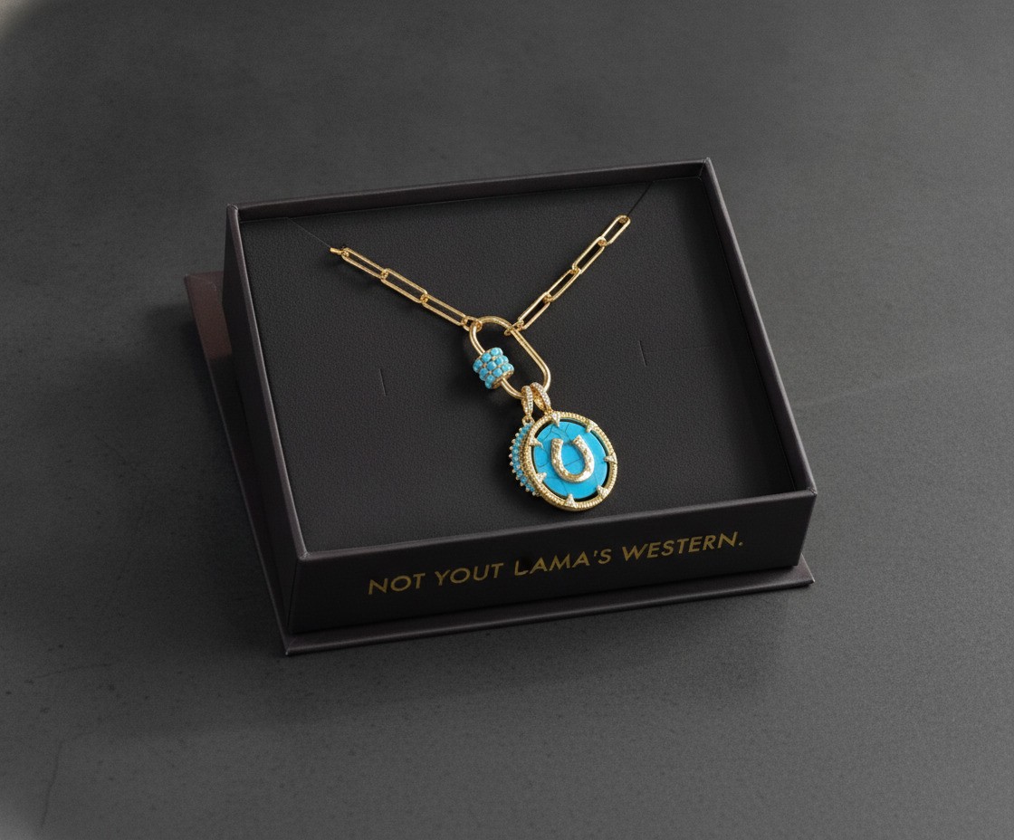 Outlaw Gold Plated Turquoise Magnesite & Cubic Zirconia