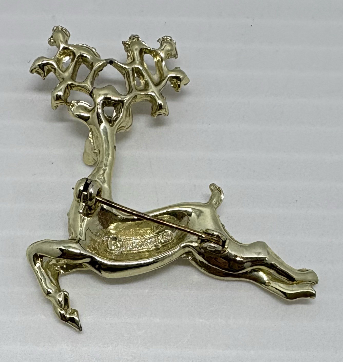 Vintage Lot of 7 Christmas Pins Reindeer-Sled-Dog-Candles-Wreath-Bells