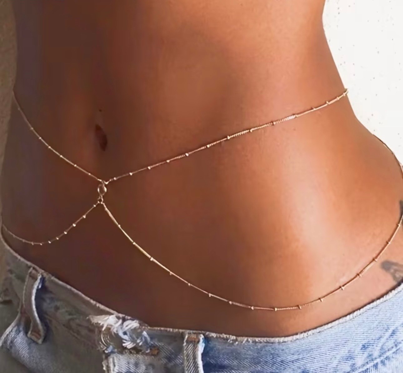 Dainty Belly Chain Body Waist Belt Bikini Hip Beach Double Layer FREE SHIPPING!
