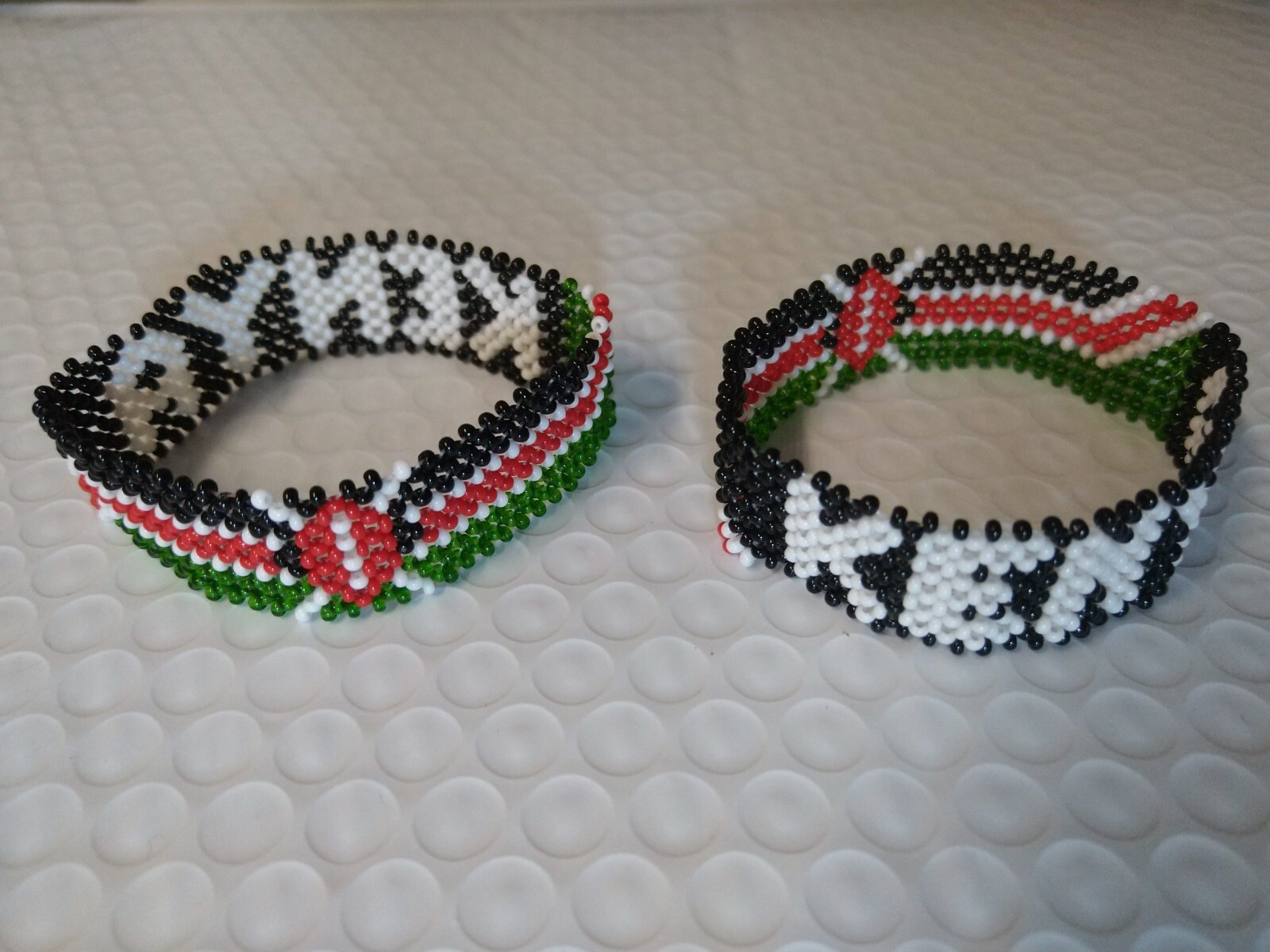 Fine Beaded Flag Bracelets Kenya Uganda Tanzania Newest Designs Free Shipping