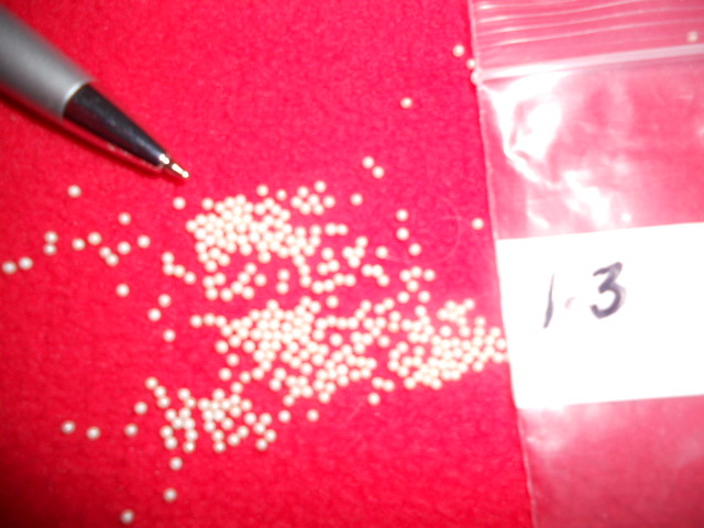 3 Pc SEED PEARLS LOOSE 1.2MM TO 1.7MM HARD TO FIND OVER 3000 PC VERY GOOD COND