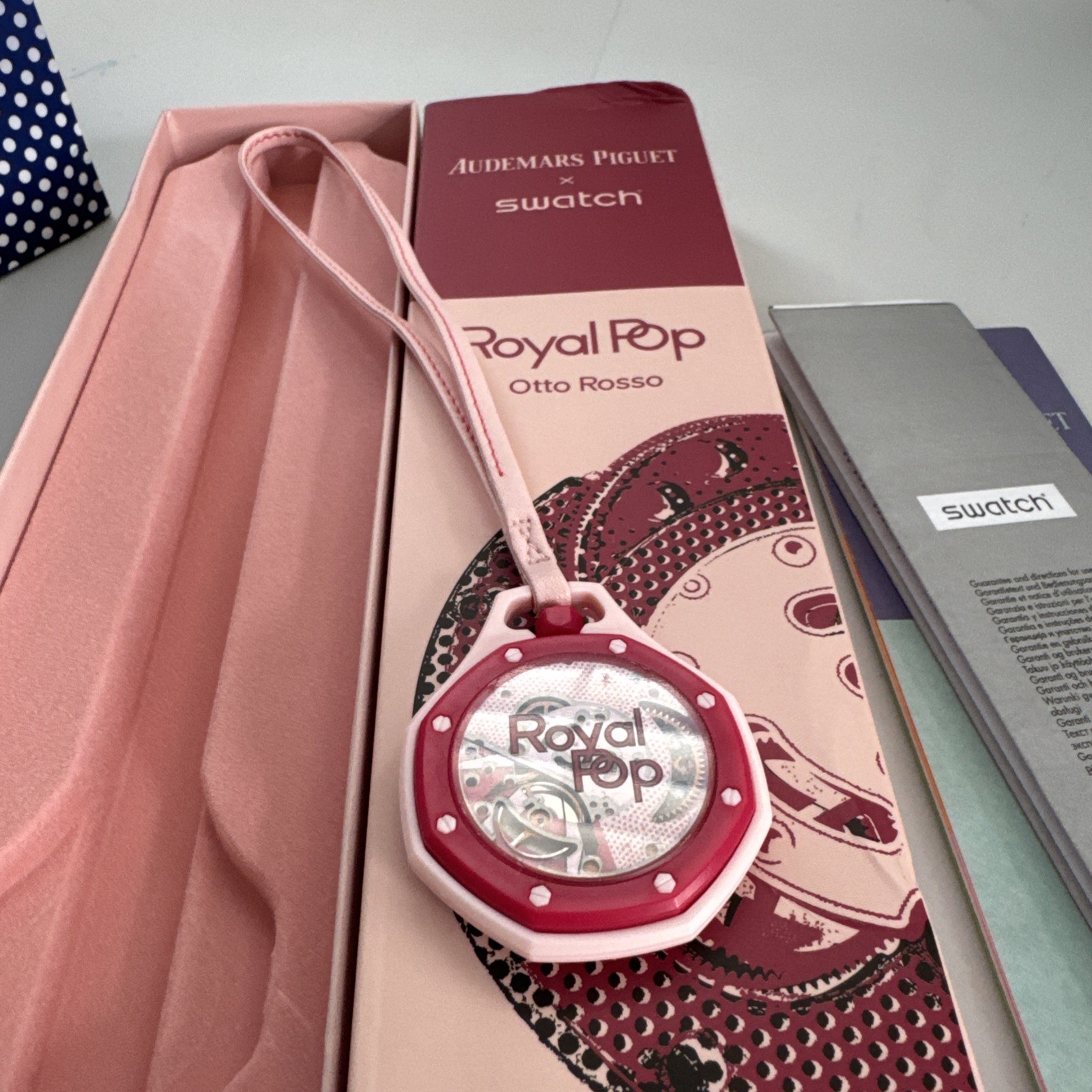 Swatch x Audemars Piguet AP Royal Pop Watch Otto Rosso [SSX03R100N] *Dent Box *