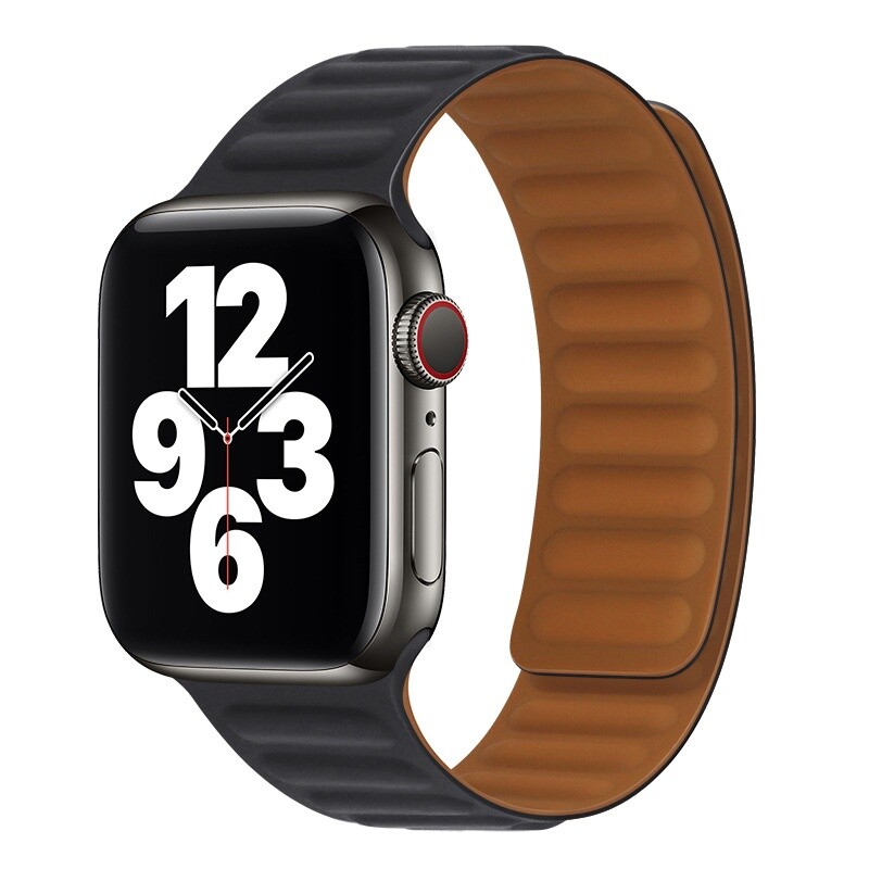 For Apple Watch Leather Magnetic Loop Band 42mm 38mm 44mm 40mm Series 6/5/4/3/2