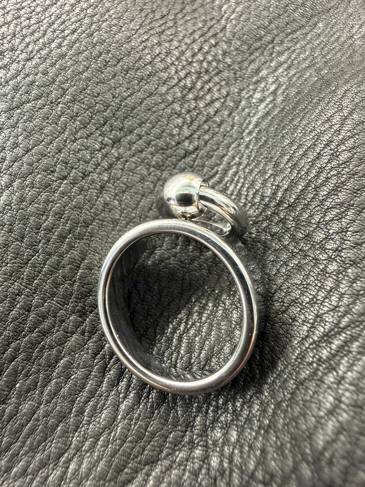 QUATTROFORT Industrial Cyber Gothic O Ring Swivel Shackle Ring Steel Band 7