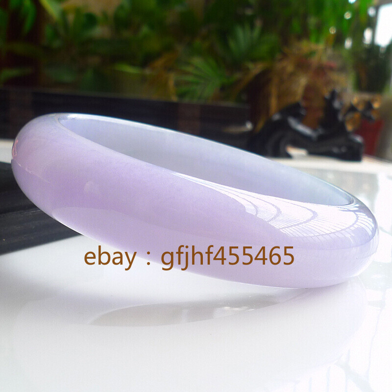 glutinous purple jade bracelet, light green floating flower, violet