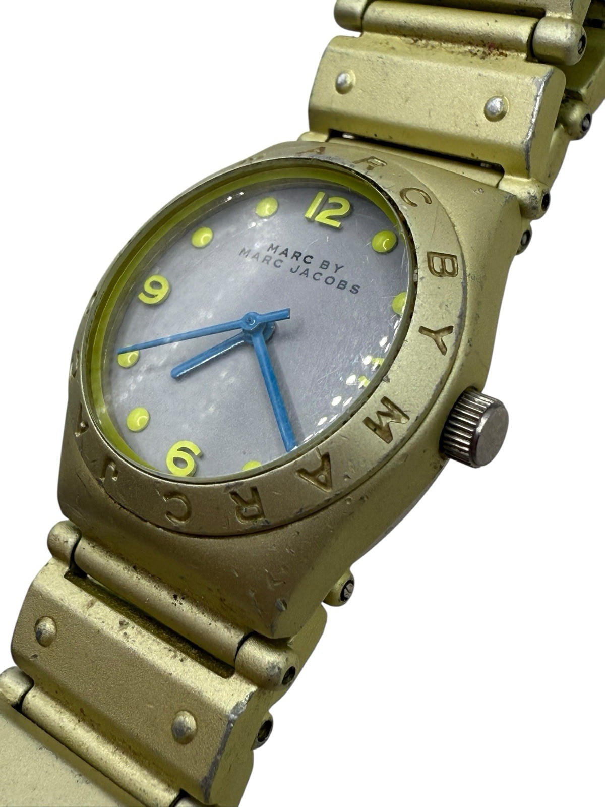 Marc By Marc Jacobs Mini Jorie Aluminum Womens Watch Neon Green MBM-3508