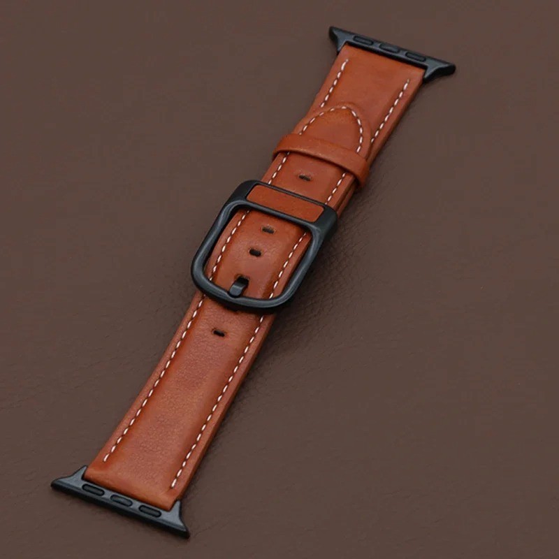 Leather Apple Watch Band Strap for iWatch Series 11 9 8 7 Ultra 38-49mm – USA