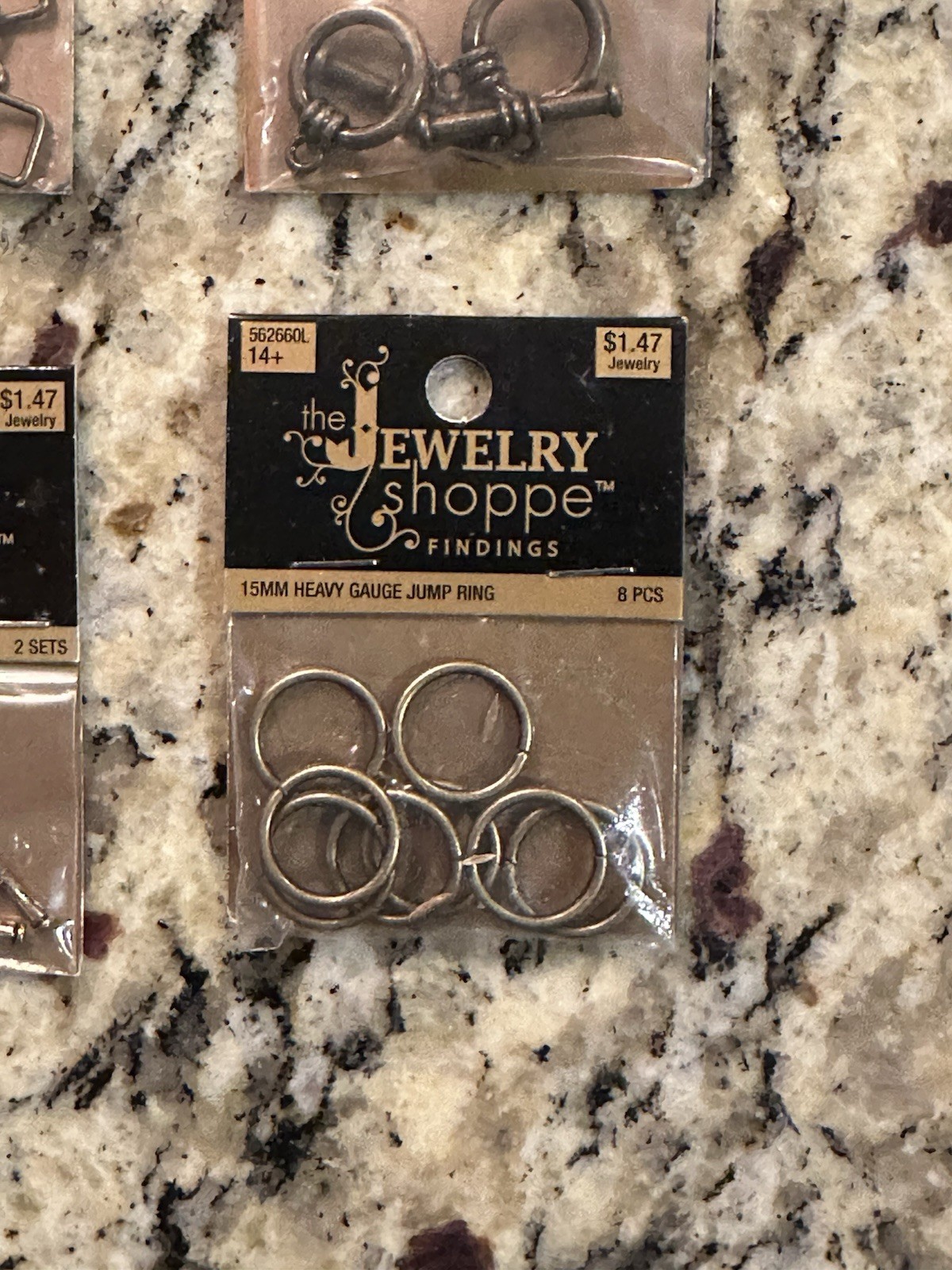 The Jewelry Shoppe Jewelry Makings Lot of 6 Packages Toggle Clasp Jump Ring Oval