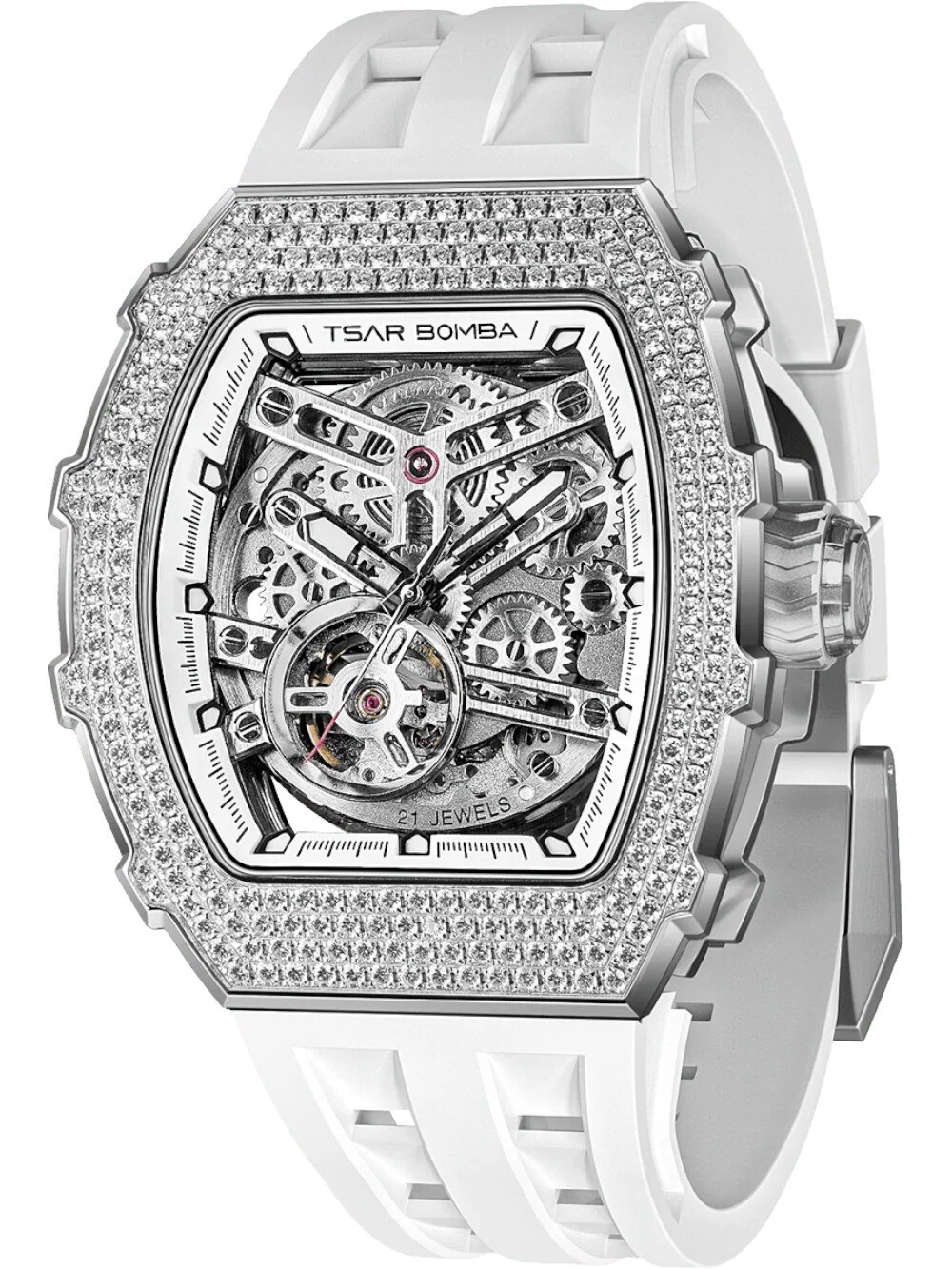 Tsar Bomba TB8208D-11 Mens Watch Elemental Zirconia Automatic 43mm 5ATM