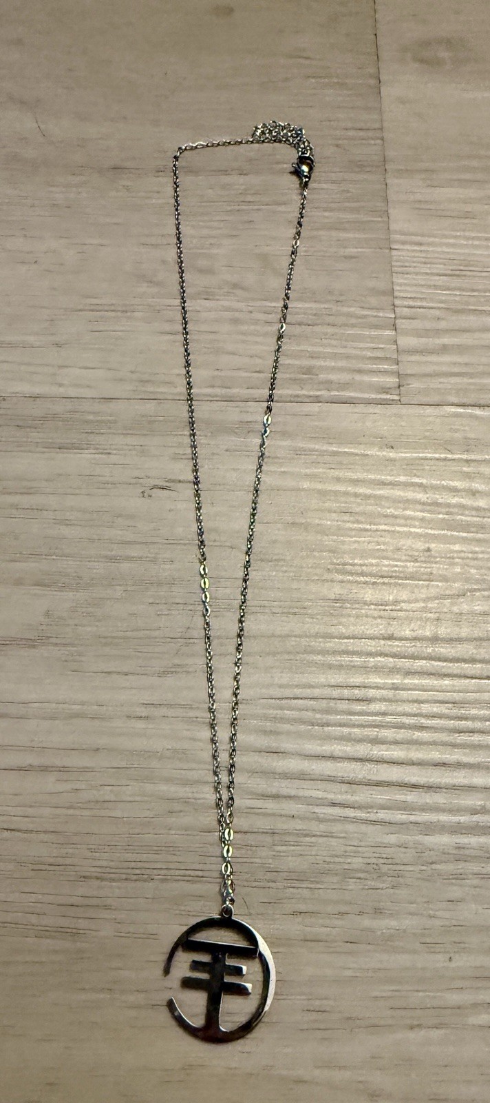 New Tokio Hotel Pendant Necklace Silver Colored Rock Band Stainless Steel