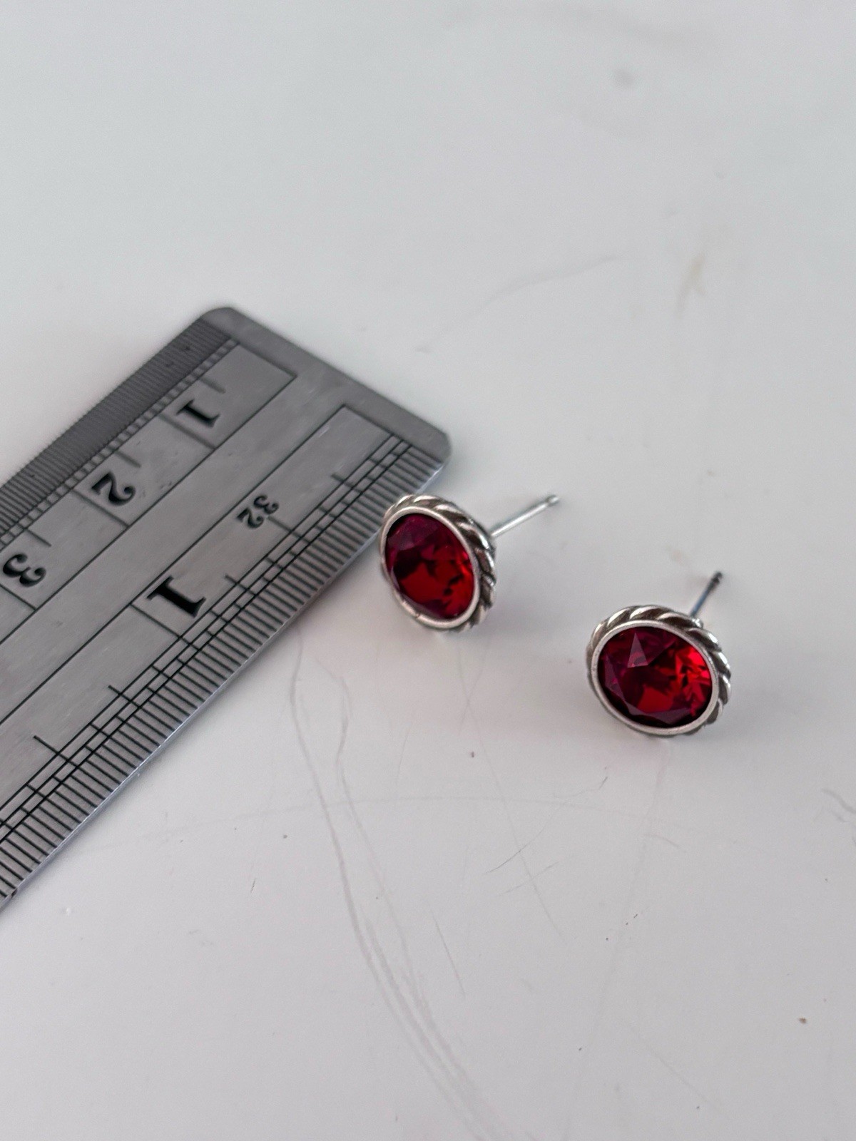 Brighton Stud Earrings IRIS Red Boho Style JA173E