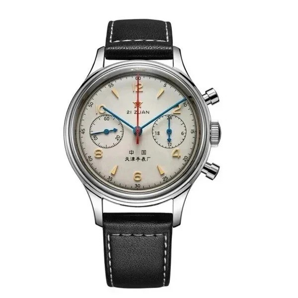 Military Aviation Chronograph Chinese 1963 Quartz Men’s Vintage Homage Watch