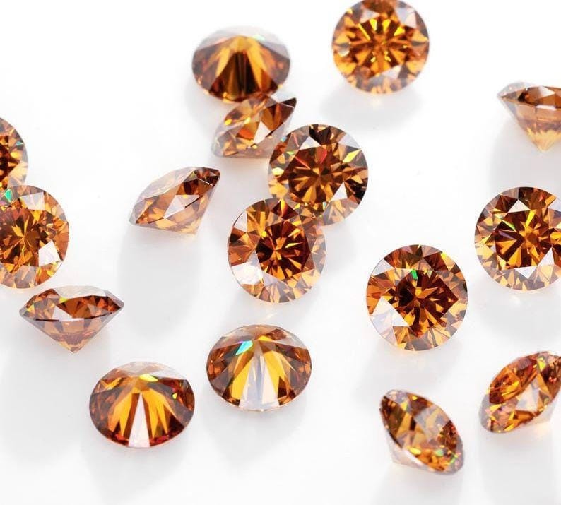 AAA 20Pcs Lot Round Cut Fancy Color VVS1 Diamond premium Quality Gemston 3x3mm