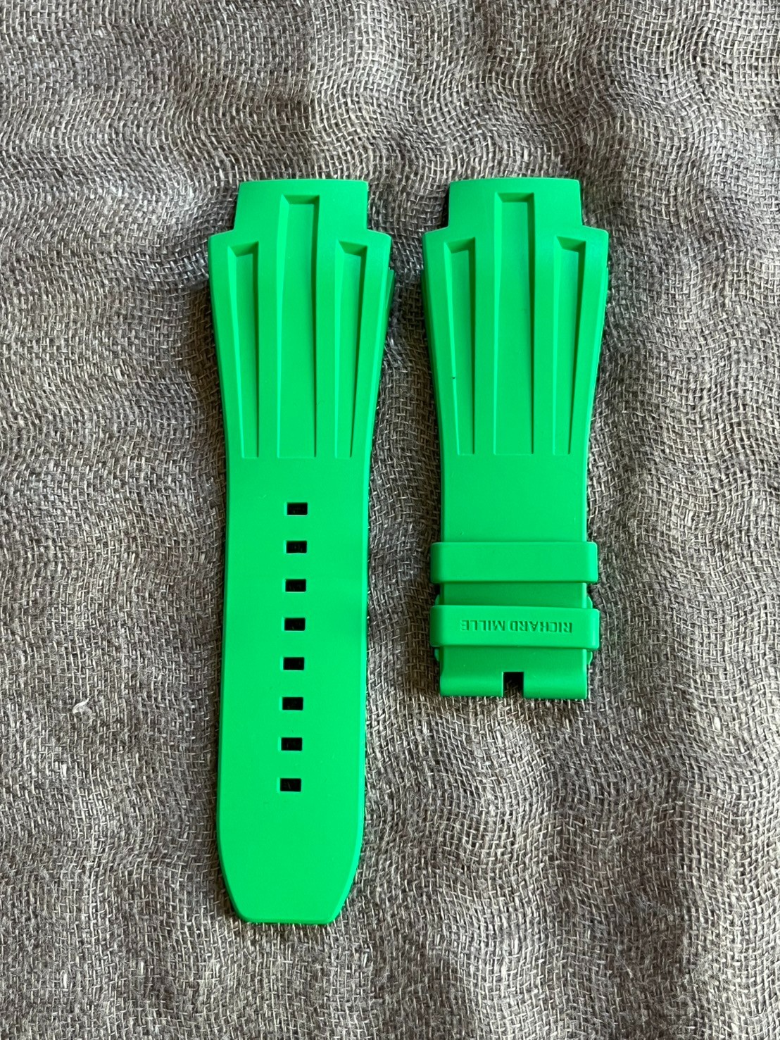 Authentic Richard Mille Green Rubber Strap For RM028 28M