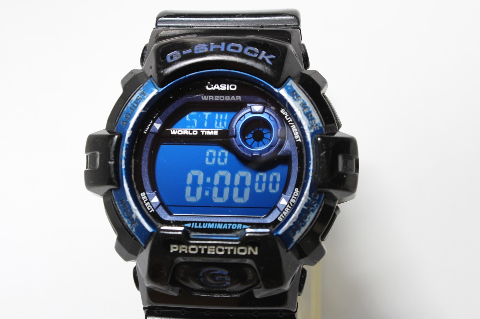 CASIO G-8900A-1JF Black Blue Auto light Big case Digital Watch G-Shock resistant