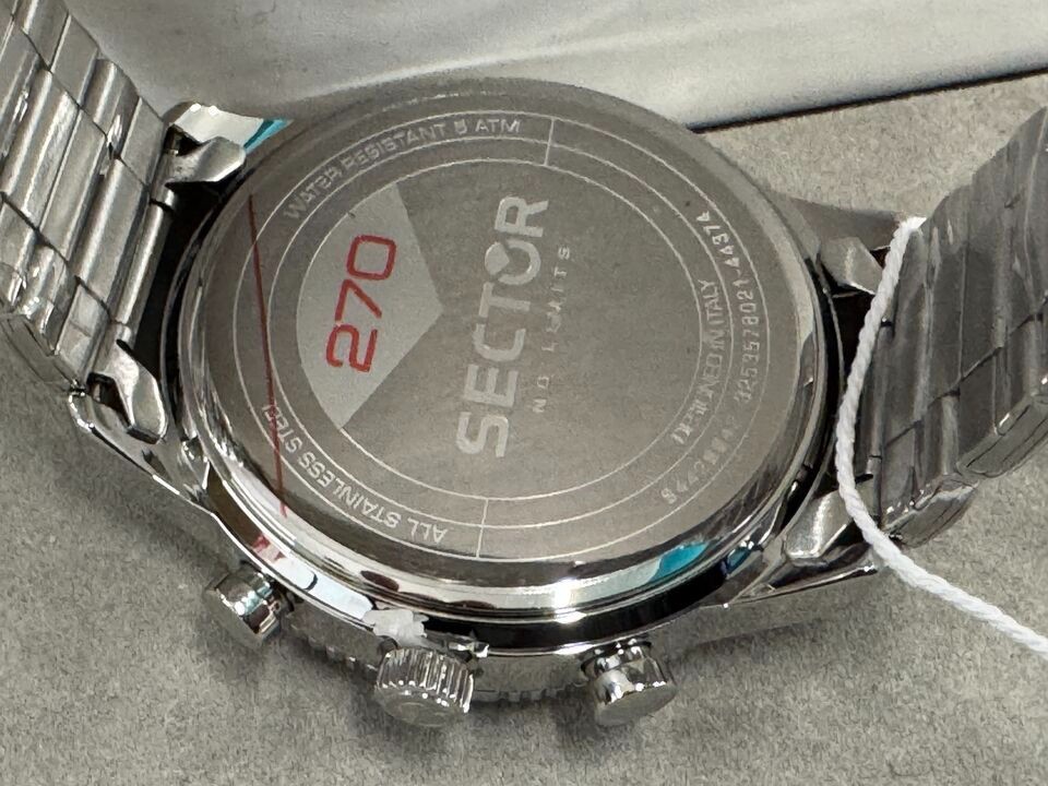 SECTOR 270 45MM MULT BLACK DIAL BR SS