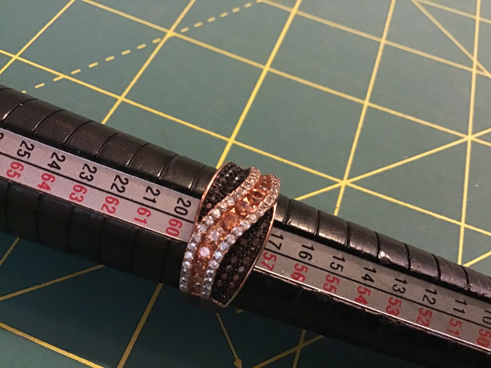 Fuzion Creations CZ “Ring Sterling Silver Size 8.5 CN FZN