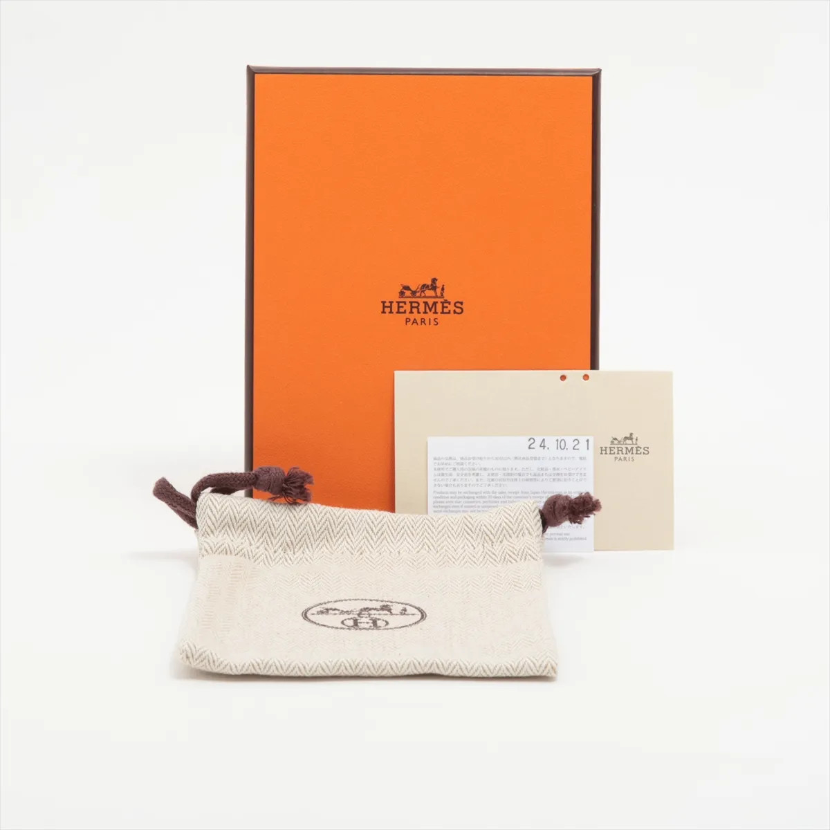 Hermès Mini-pop H ST0274 Necklace GP yellow x silver