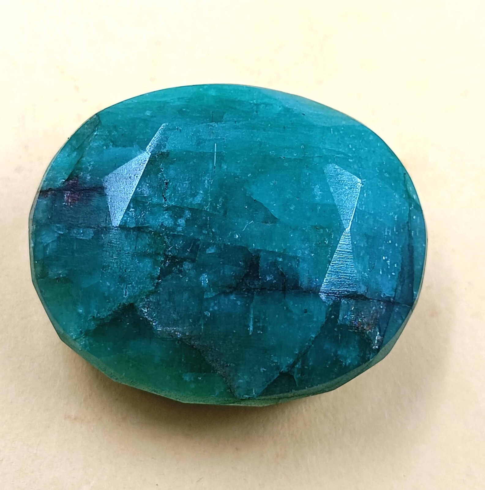 190-200 Ct Impressive Green Emerald EGL Certified Oval Cut Brazil Gemstone DSH