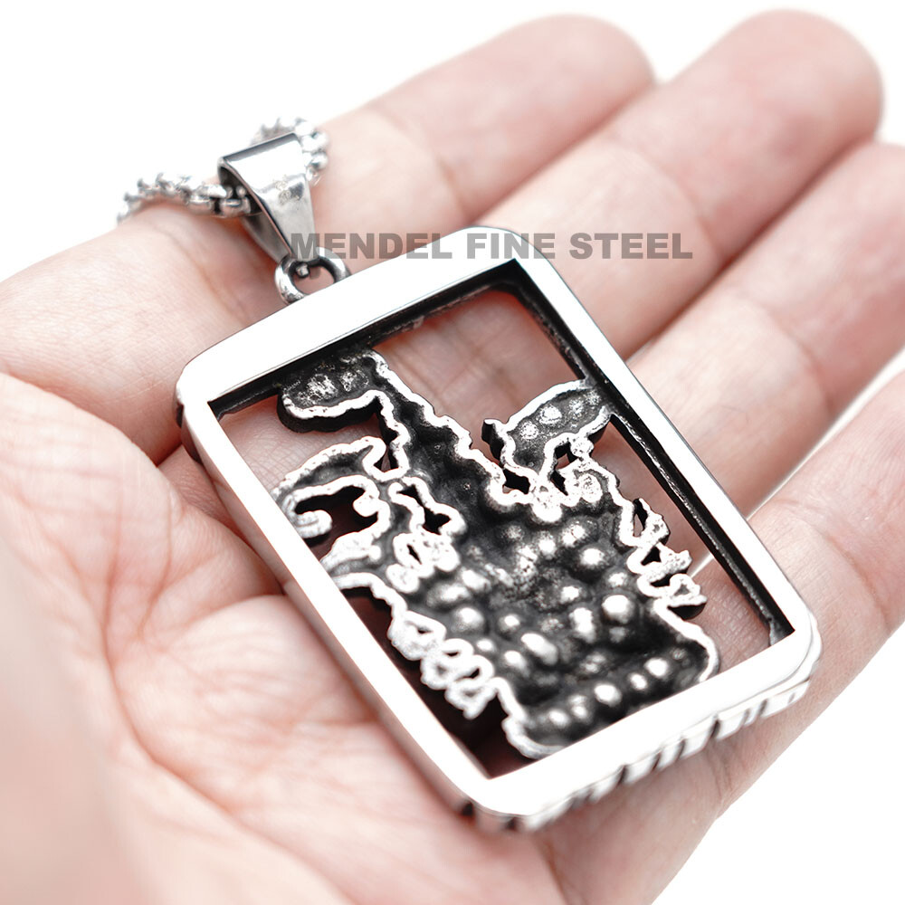 MENDEL Tibetan Buddhist Protection Amulet Kuan Guan Yin Buddha Pendant Necklace