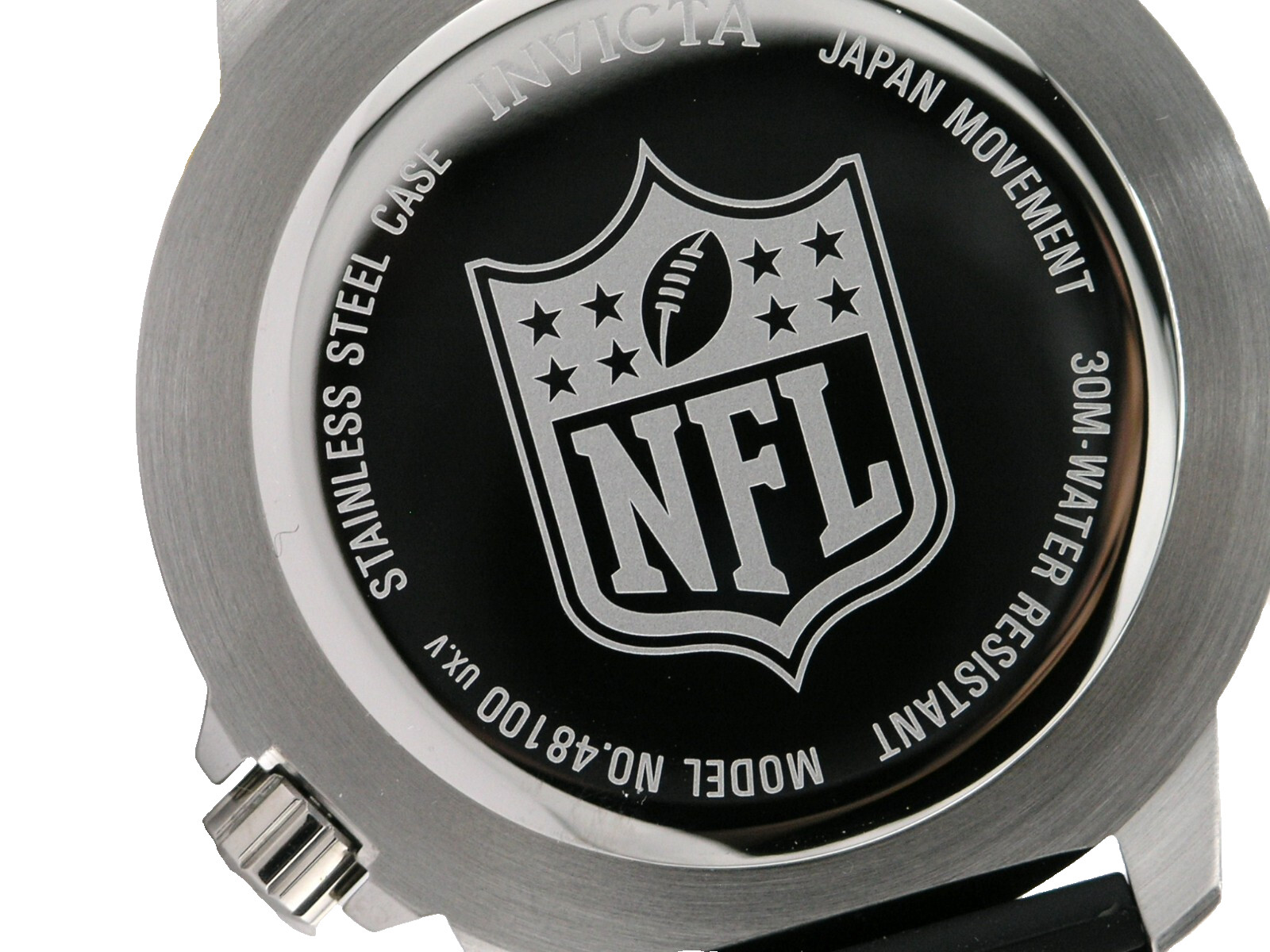 NEW INVICTA 48102 NFL MIAMI DOLPHINS STEEL SILICONE SPORTS WATCH QUARTZ 48MM C