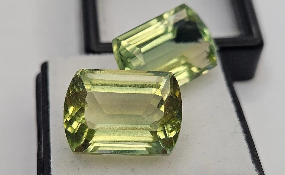 Tourmaline 19.35 Ct Cushion Cut Bi-Colour Gemstone Pair For Earrings