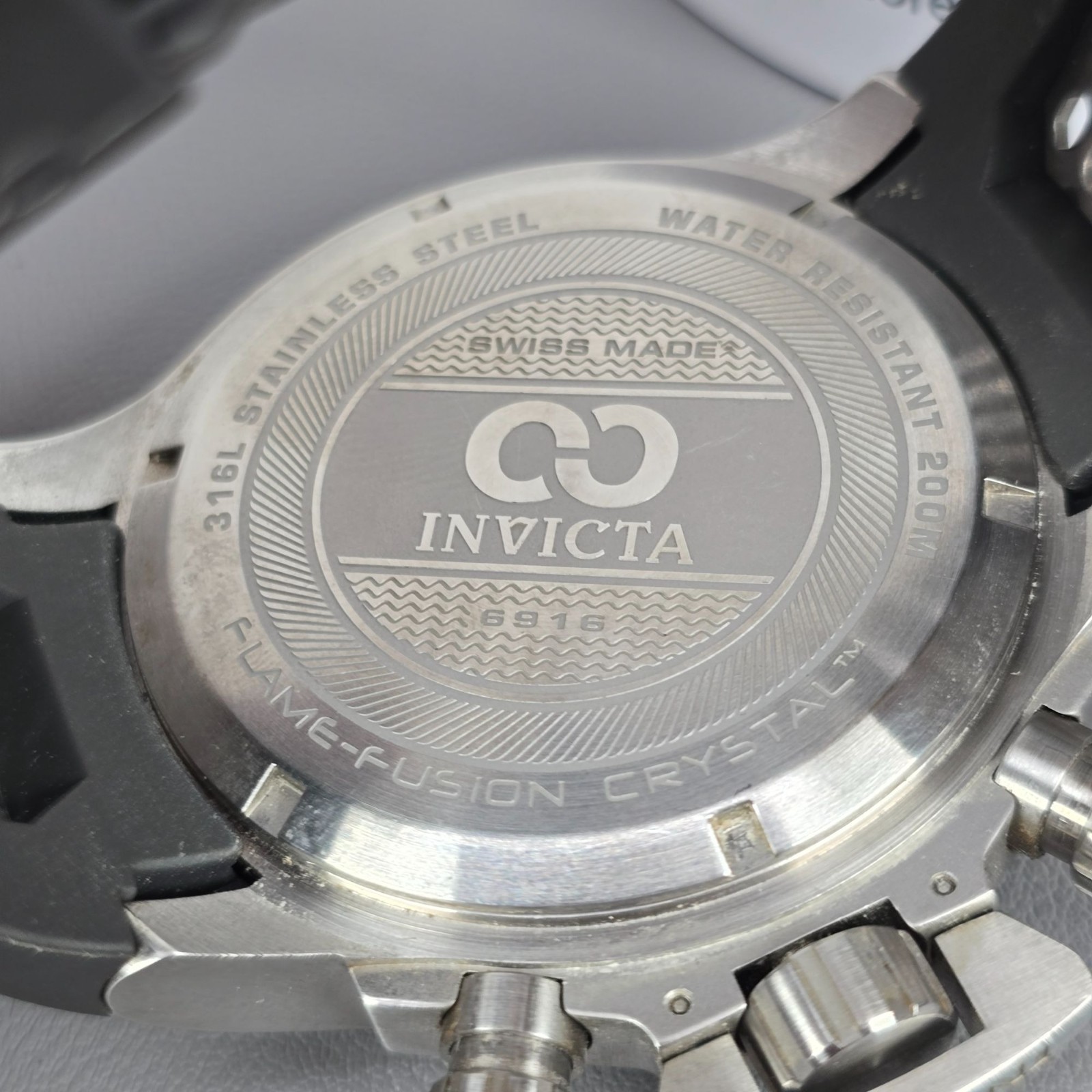 Invicta Corduba Collection Interceptor Mens Model 6916 Quartz Watch Chronograph