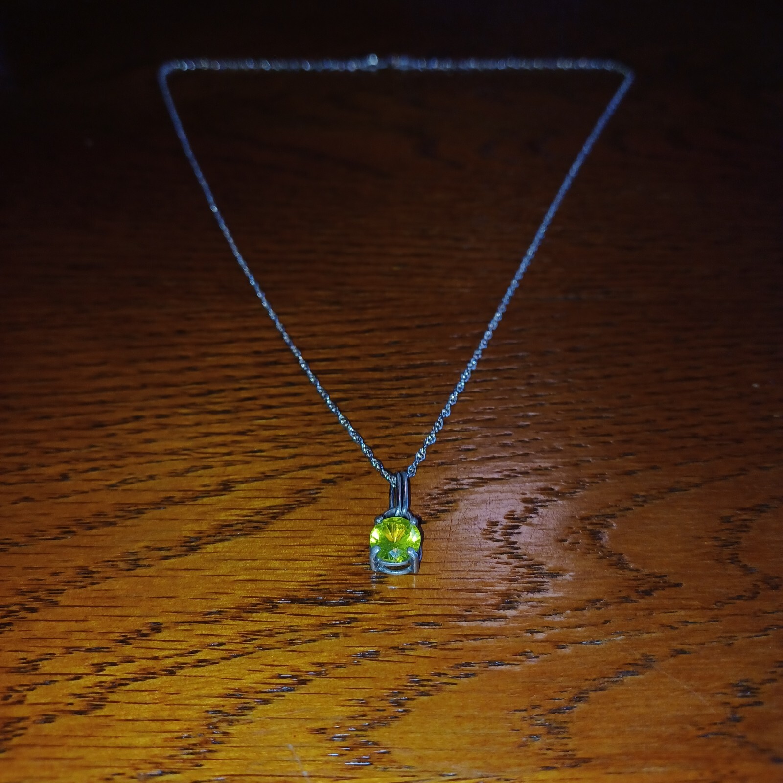 Hand Crafted YAG Yttrium Aluminum Garnet Pendant – Sterling Silver – 18” Chain