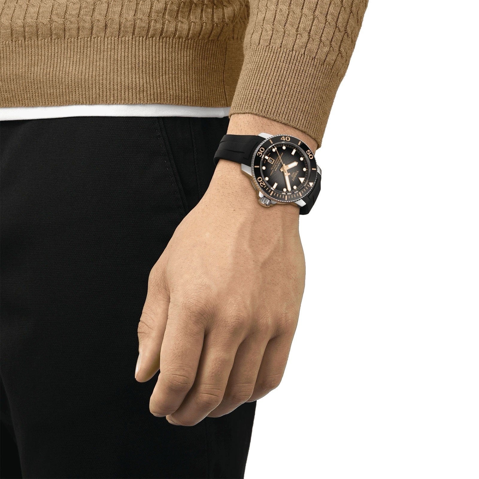 Tissot Seastar 2000 Professional Powermatic 80 Black Rubber T120.607.17.441.01