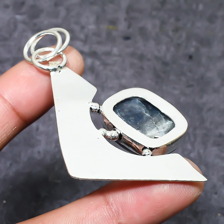 Sunstone In Lolite Gemstone 925 Sterling Silver Jewelry Pendant 2.76″