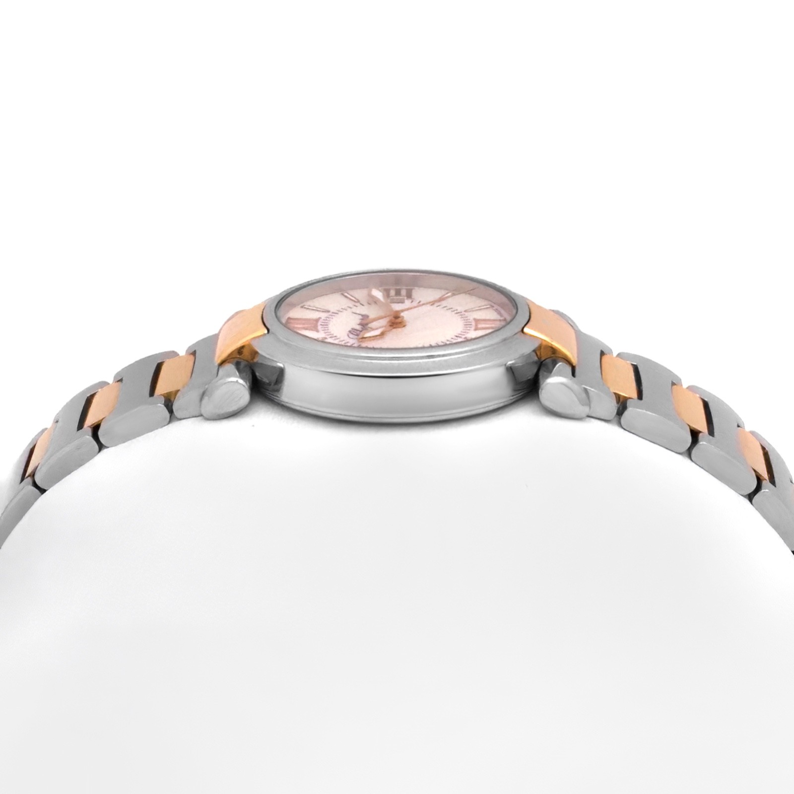 Chopard Imperiale 28mm White MOP Dial Quartz Two Tone Rose Gold Band