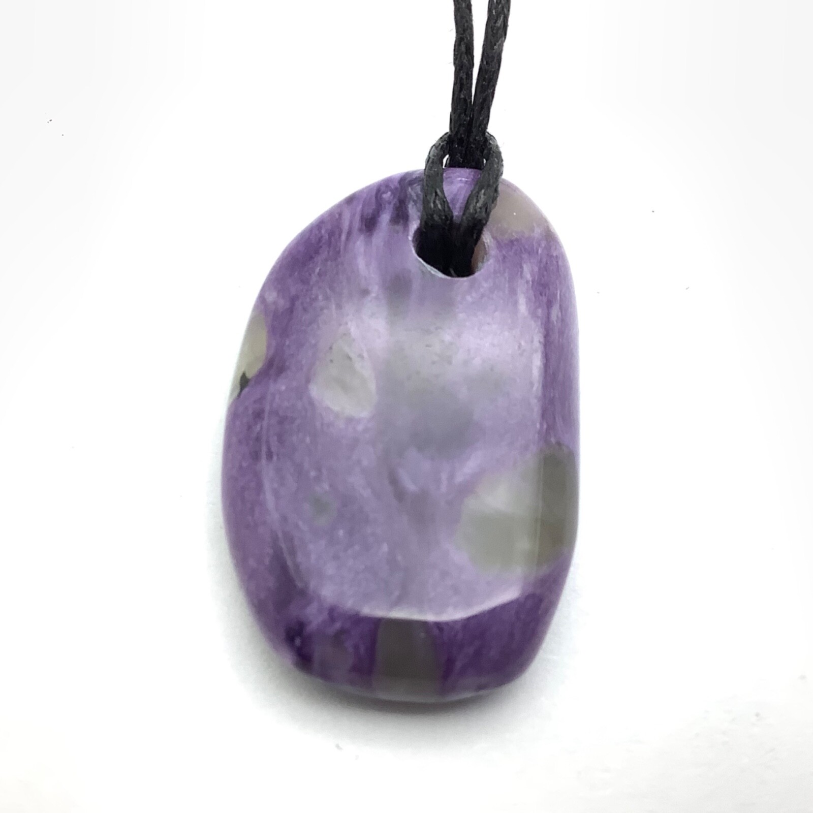 Siberian Charoite Pendant Simple Purple Gem Stone Necklace Siberia #15