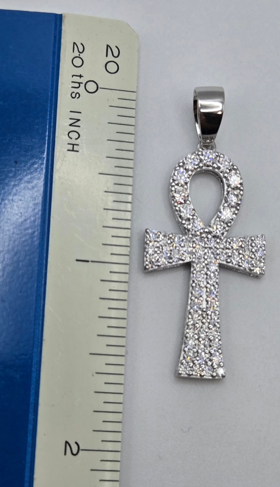 NEW MOISSANITE Solid 925 Sterling Silver PENDANT 2.0ctw Cross Pendant, USA