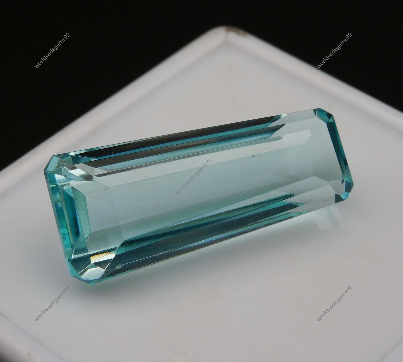 51.85 Ct Premium Natural Blue Aquamarine Fancy Cut Certified Loose Gemstone